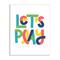 Stupell Industries Let's Play Motivational Kids' Phrase Bold Playful Typography Wall Plaque